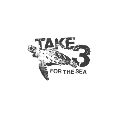 Sande Kids supports charity Take 3 for the Sea by donating $1 from every sale. Turtle logo.